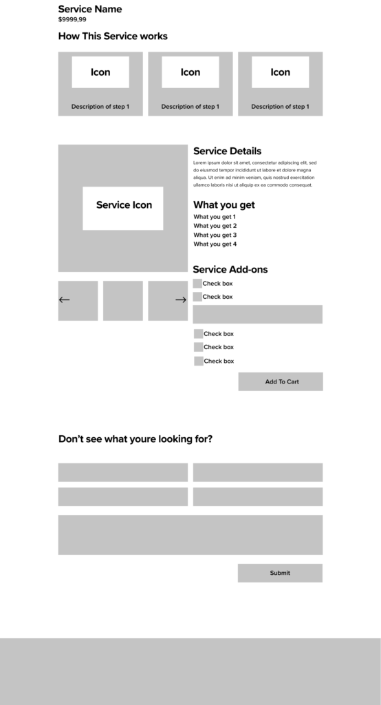 Service selected desktop